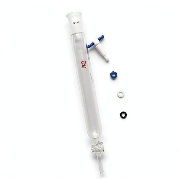 CS Labglass Chromatography Column Borosilicate Glass Lab Use-3