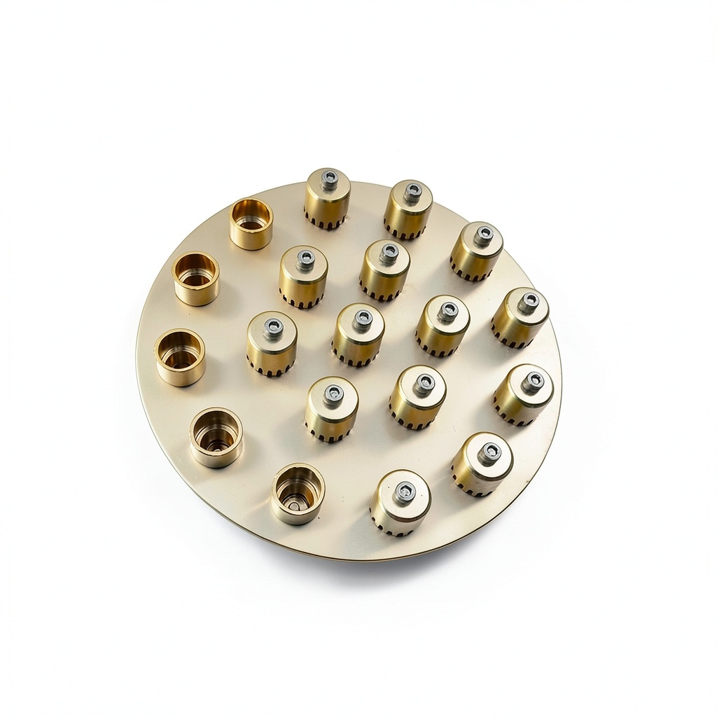 NYOMSPLOO GC column adapter showing alloy steel construction and precise dimensions