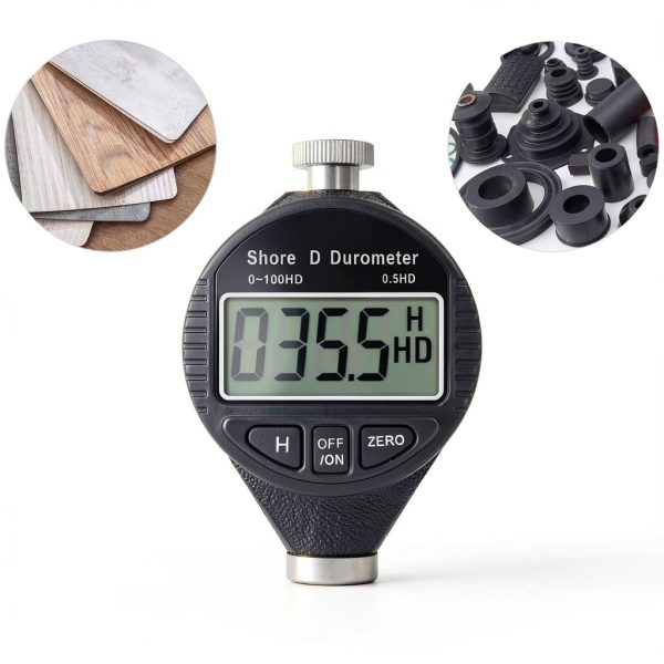 QWORK Shore D Hardness Tester for Rubber Plastics WD3847-4