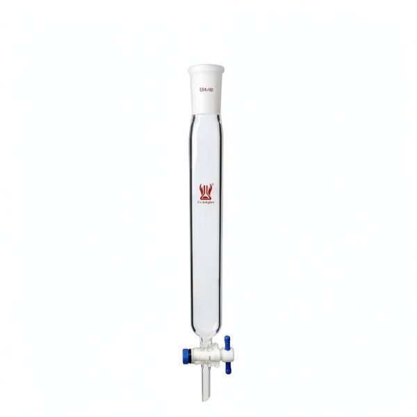 CS Labglass Chromatography Column Borosilicate Glass Lab Use-1