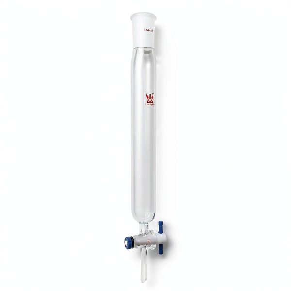 CS Labglass Chromatography Column Borosilicate Glass Lab Use-2