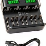 EBL LCD Battery Charger AA AAA C D Fast Charging USB Type C-0