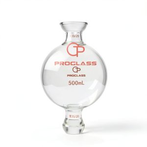 PROGLASS 500mL Borosilicate Glass 35/20 Joint Lab Flask-0