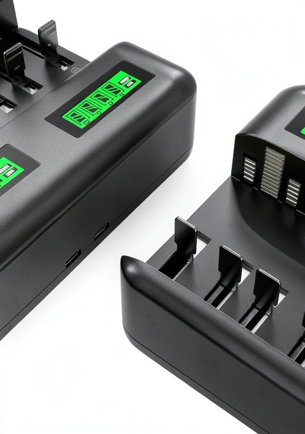 EBL LCD Battery Charger AA AAA C D Fast Charging USB Type C-7