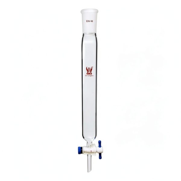 CS Labglass Chromatography Column Borosilicate Glass Lab Use-0