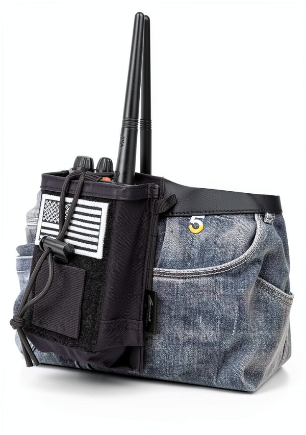 LUITON Radio Case Nylon Molle Pouch Tactical Two Way-3