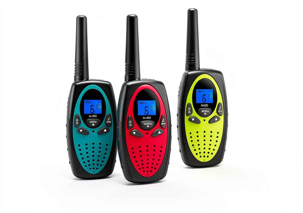 Topsung walkie talkies showing compact design and LCD screen