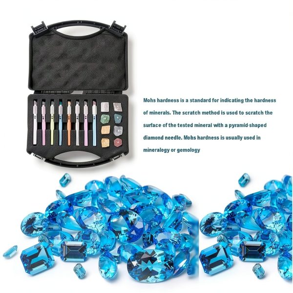ZZJJYT Mohs Hardness Test Kit Gemstone Mineral Equipment-2
