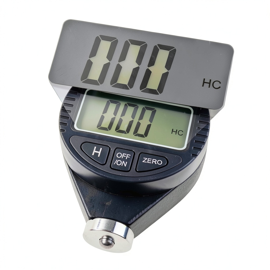 Installing Gain Express Portable Hardness Tester LCD Display Industrial on a wooden desk