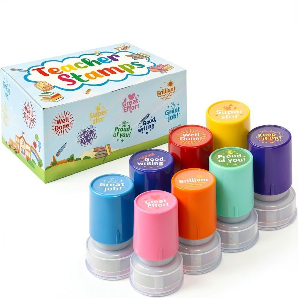 Teacher Stamps Fancy Land Motivational Kids Design-0