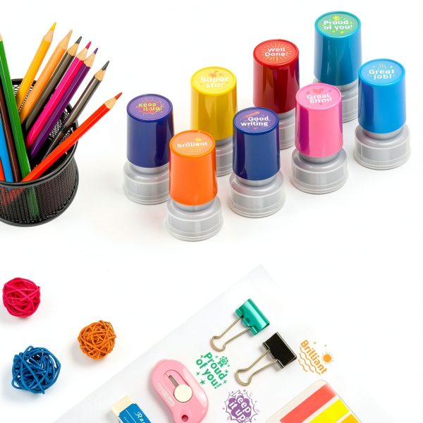 Teacher Stamps Fancy Land Motivational Kids Design-4