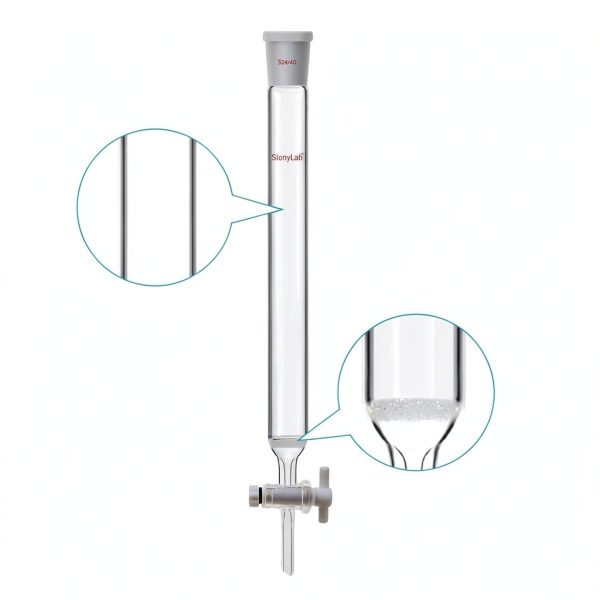 StonyLab 1in Borosilicate Chromatography Column-2
