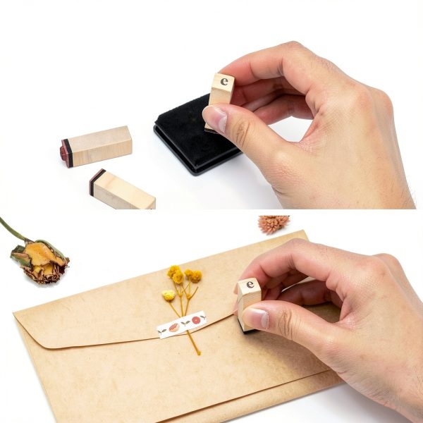 Wooden Stamp Set Toptime 40pcs Wooden Rubber Stamps-2