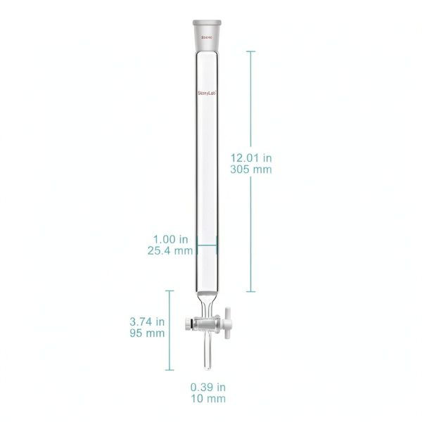 Stonylab Chromatography Column 1in Borosilicate-1