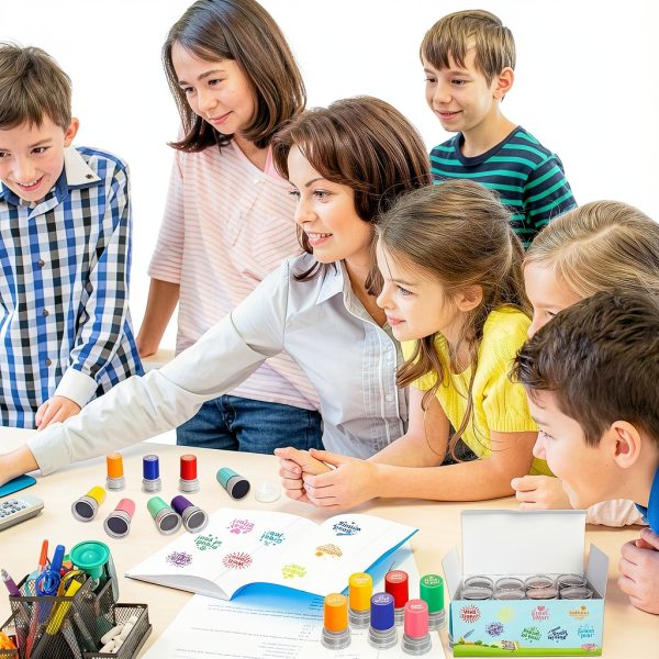 Teacher Stamps Fancy Land Motivational Kids Design-6