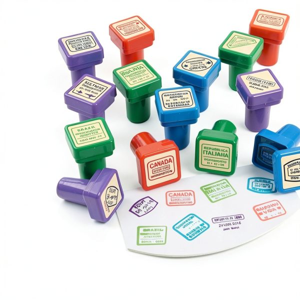 Geography Stampers by Oriental Trading Non Toxic 12 Country Set-3