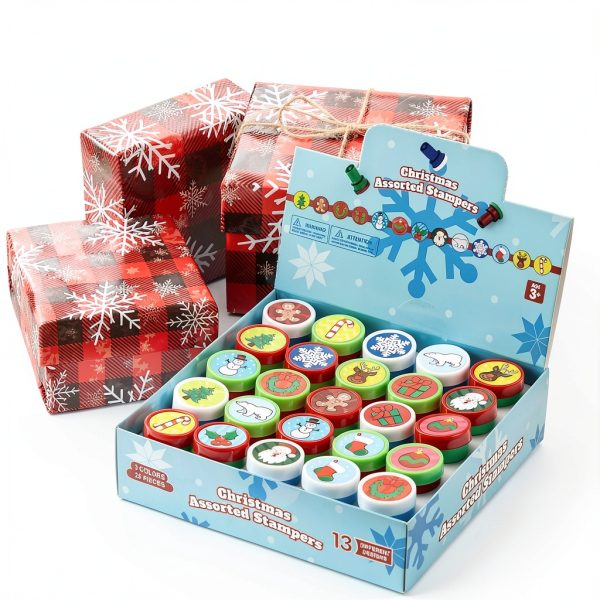 Christmas Stamps Bulk 25pcs 12 Designs Joyin US Corp Stamping Set-6