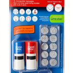 2000 PLUS Red Blue Round Self-Inking Stamp 030360 for Kids Homework-0