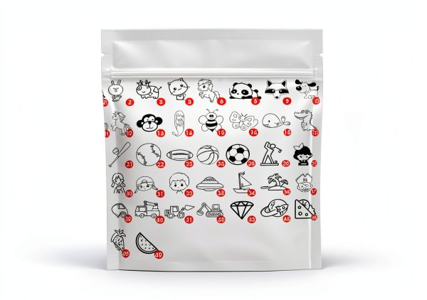 TechMatte Kids Name Stamp Iron-On Labels with Waterproof Ink for-6