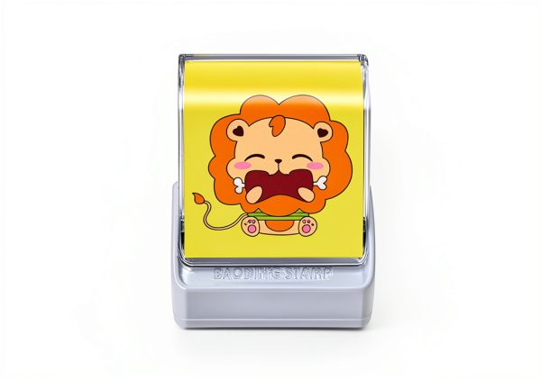 MiyaCstm Custom Animal Name Stamp – Rectangular Rubber Label for Kids-5