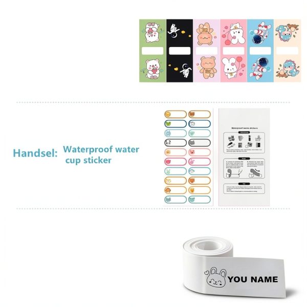 MiyaCstm Custom Animal Name Stamp – Rectangular Rubber Label for Kids-1