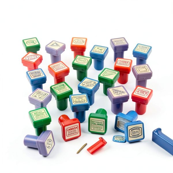 Geography Stampers by Oriental Trading Non Toxic 12 Country Set-5