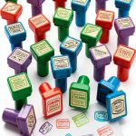 Geography Stampers by Oriental Trading Non Toxic 12 Country Set-0