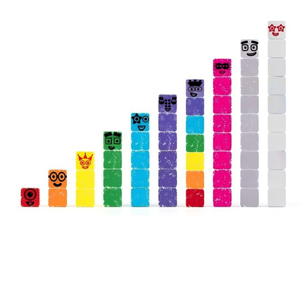 hand2mind Numberblocks Stampoline Park Set 20 Stamps 12 Ink Pads-1