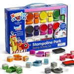 hand2mind Numberblocks Stampoline Park Set 20 Stamps 12 Ink Pads-0