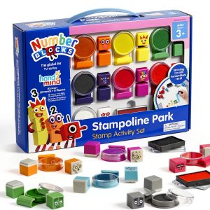 hand2mind Numberblocks Stampoline Park Set 20 Stamps 12 Ink Pads-0