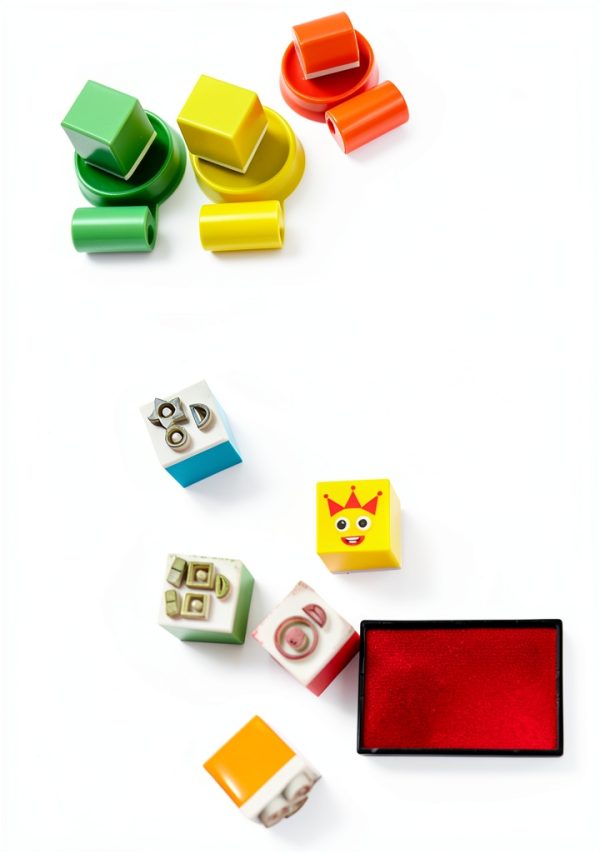 hand2mind Numberblocks Stampoline Park Set 20 Stamps 12 Ink Pads-7