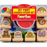 Melissa & Doug My First Wooden Stamp Set – 8 Stamps + 2 Ink Pads-0