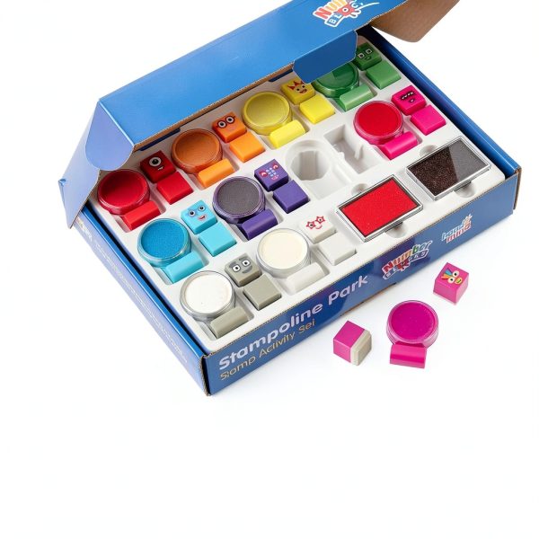 hand2mind Numberblocks Stampoline Park Set 20 Stamps 12 Ink Pads-3