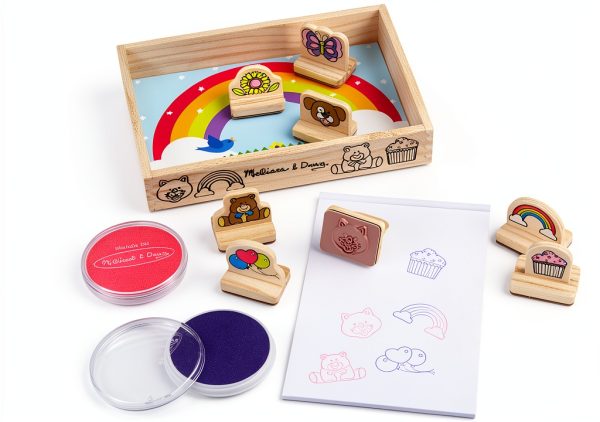 Melissa & Doug My First Wooden Stamp Set – 8 Stamps + 2 Ink Pads-5