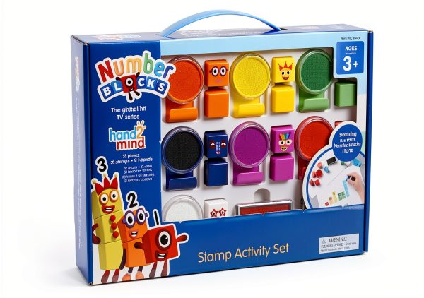 hand2mind Numberblocks Stampoline Park Set 20 Stamps 12 Ink Pads-6