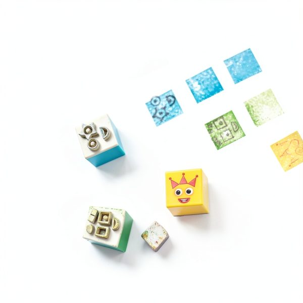 hand2mind Numberblocks Stampoline Park Set 20 Stamps 12 Ink Pads-2